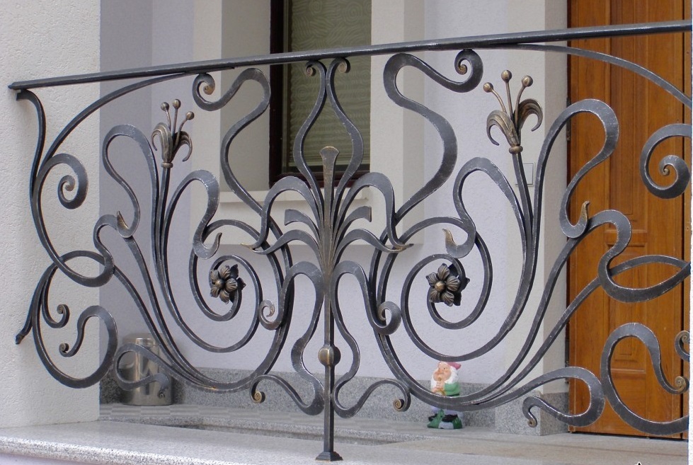 Кованые перила в стиле модерн