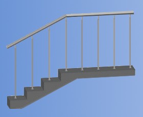 Из чего состоит конструкция перил из нержавейки